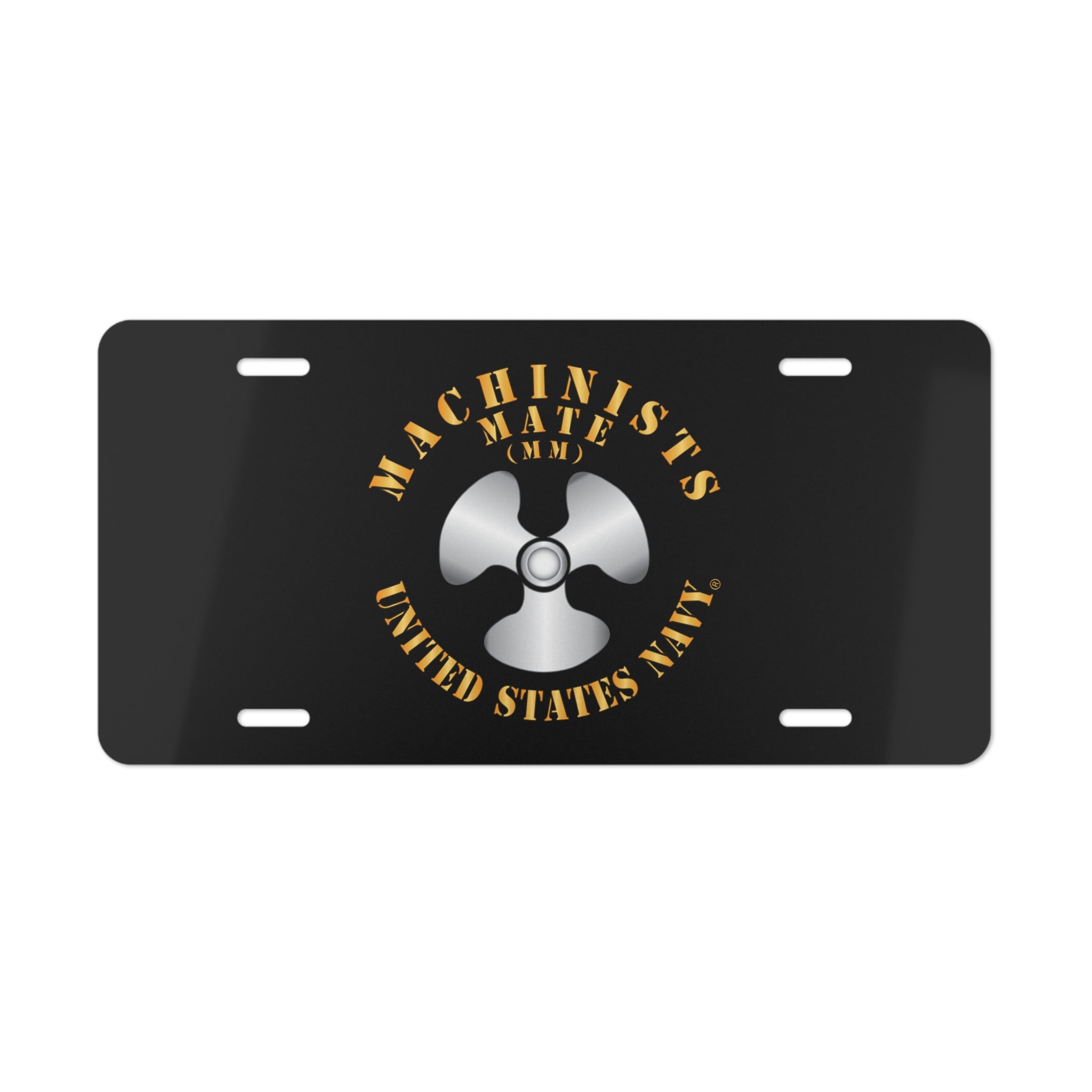 Vanity License Plate - Navy - Rate - Machinists Mate (MM)