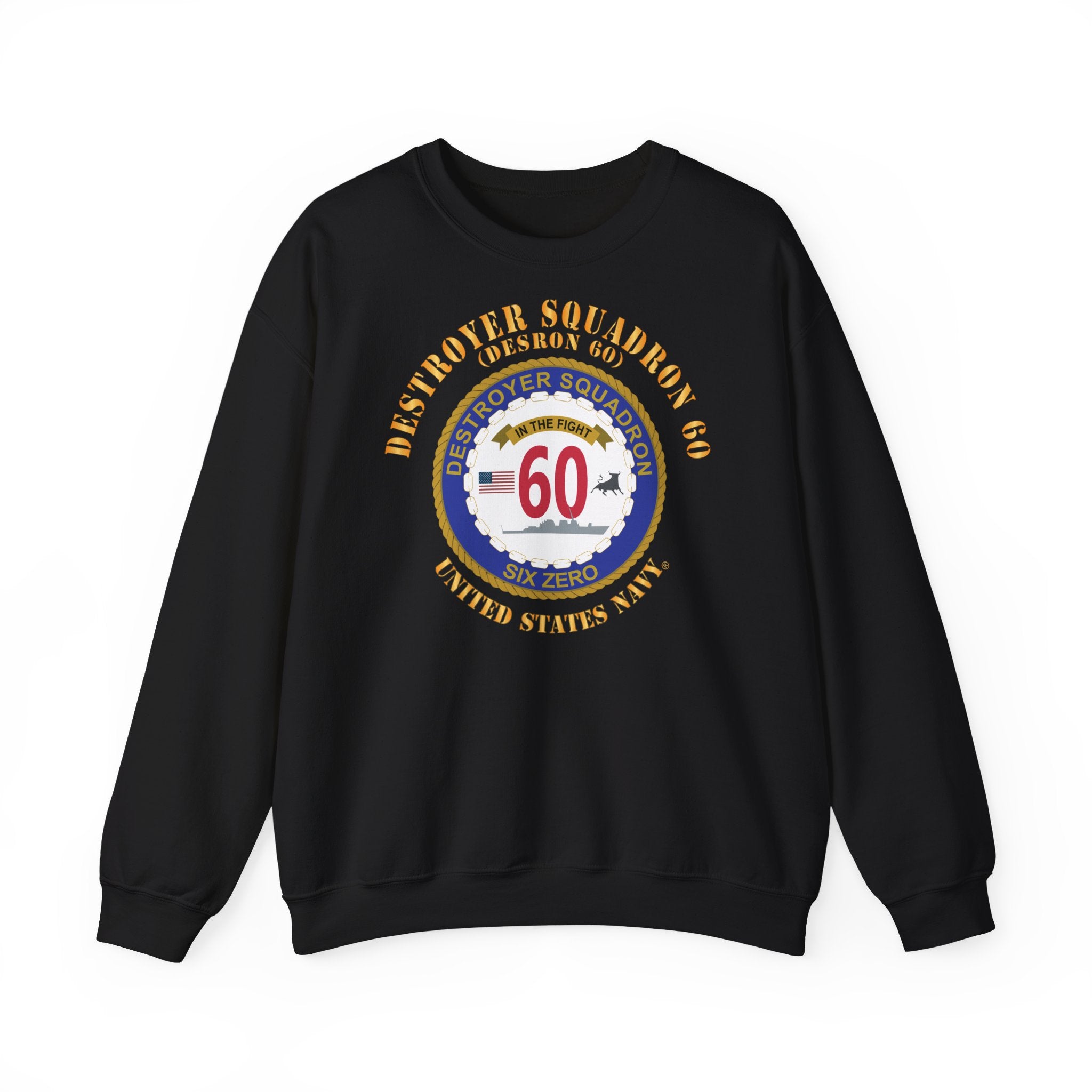 Unisex Heavy Blend™ Crewneck Sweatshirt - Navy - Destroyer Squadron 60