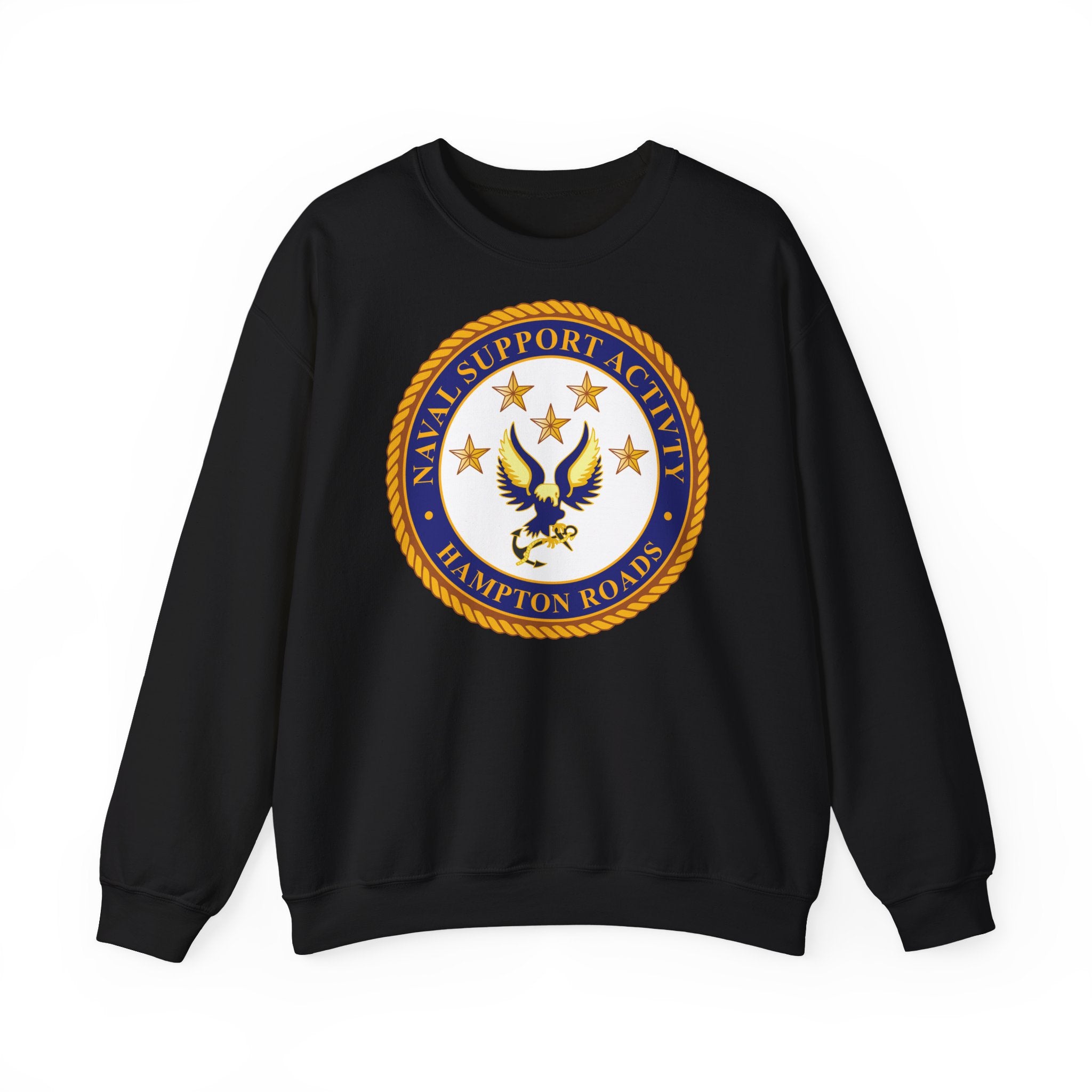 Unisex Heavy Blend™ Crewneck Sweatshirt - Navy - Naval Support Activity - Hampton Roads
