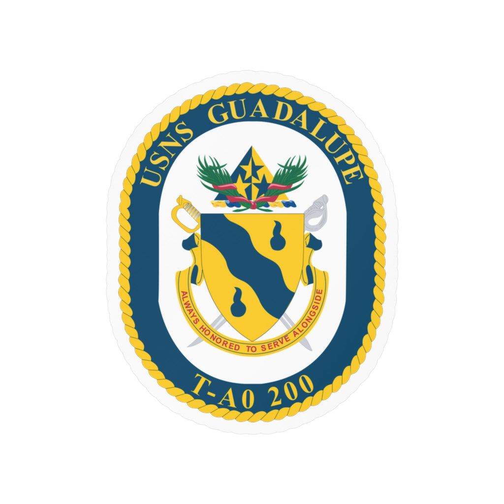 Kiss-Cut Vinyl Decal - Navy - USNS Guadalupe (T-AO 200) wo txt X 300