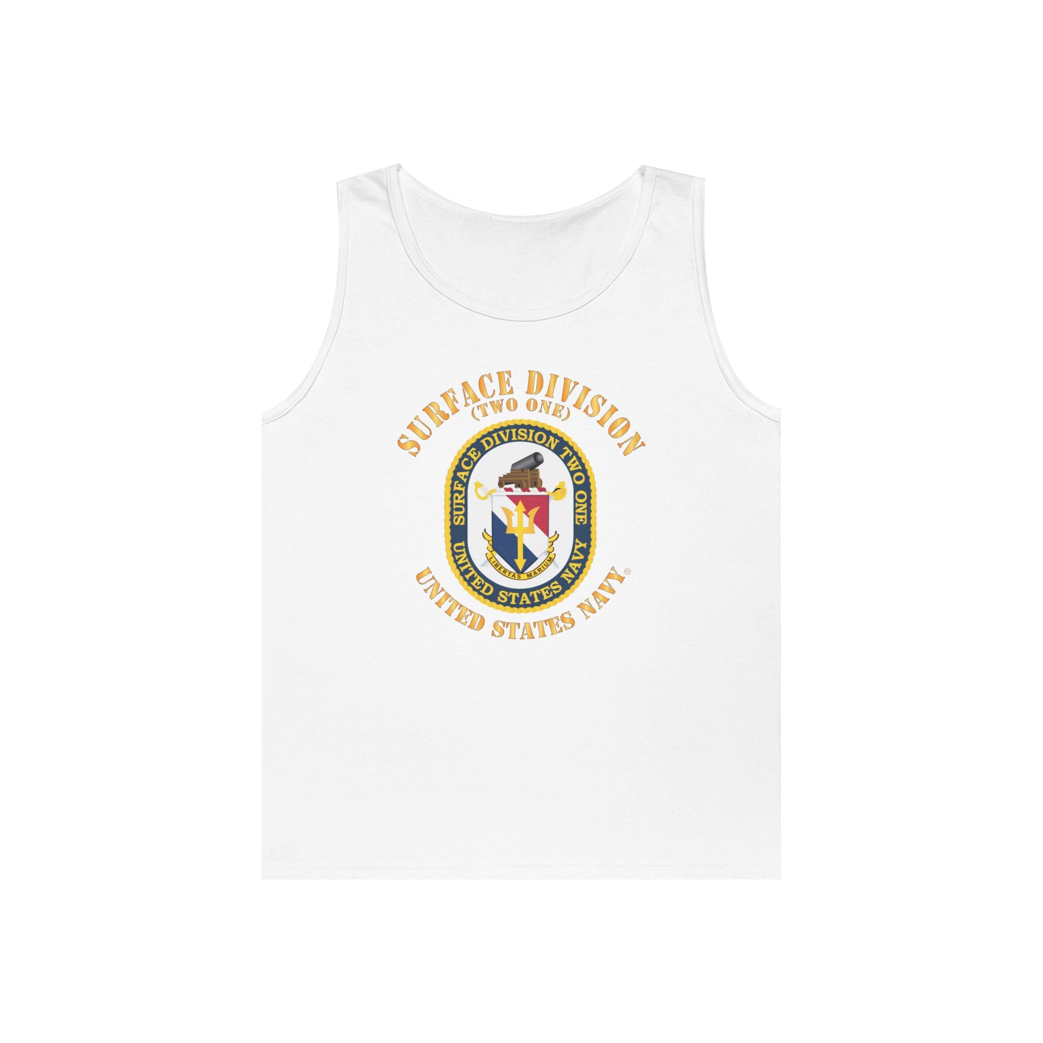 Unisex Heavy Cotton Tank Top - Navy - Surface Division 21