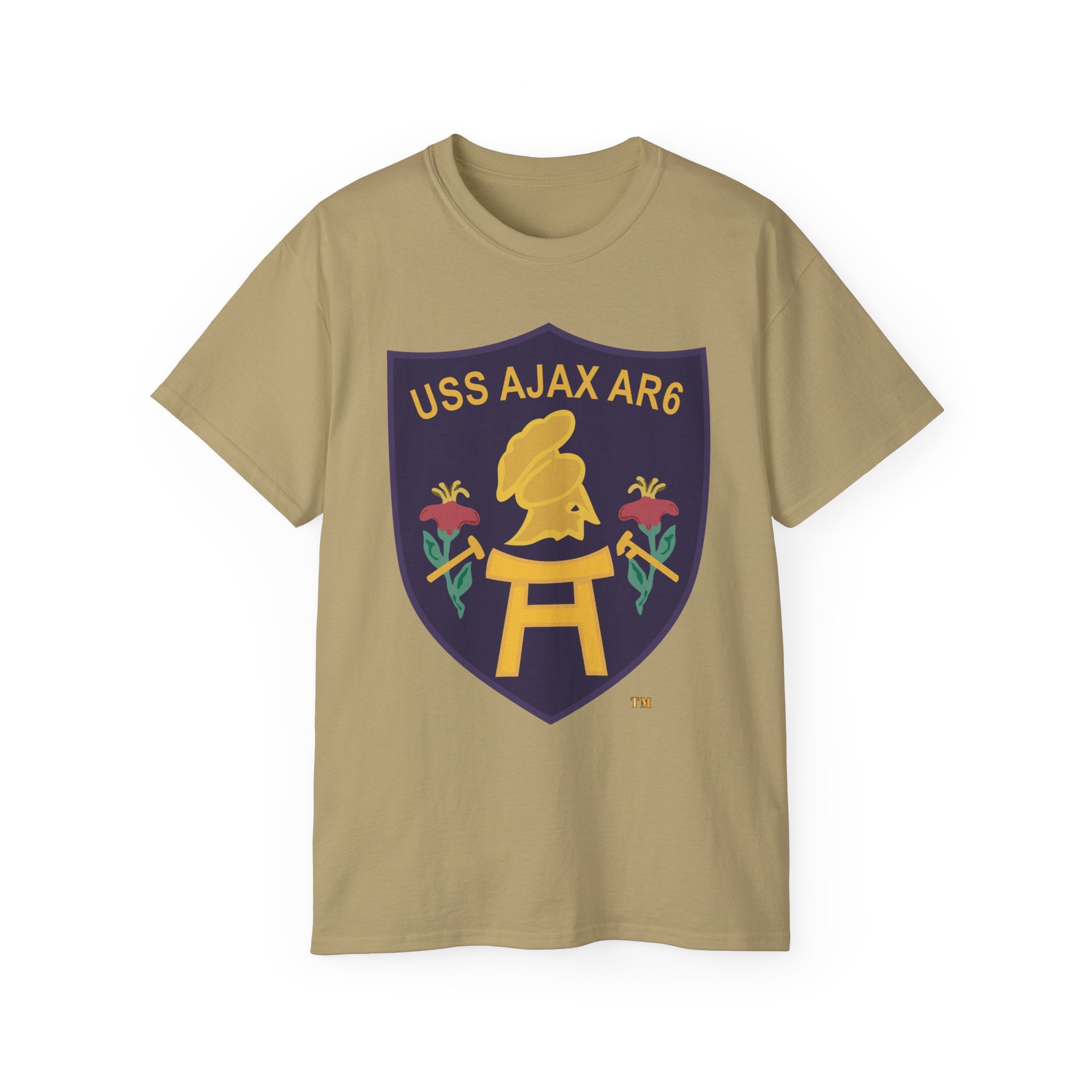 Unisex Ultra Cotton T-Shirt - Navy - USS Ajax (AR-6) wo txt
