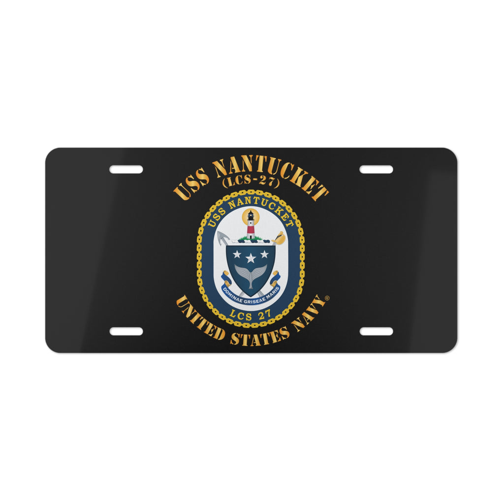 Vanity License Plate - Navy - USS Nantucket (LCS-27)