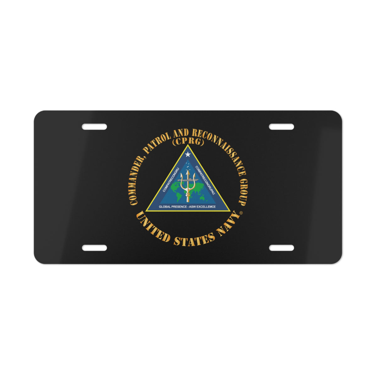Vanity License Plate - Navy - Commander, Patrol and Reconnaissance Group - CPRG X 300