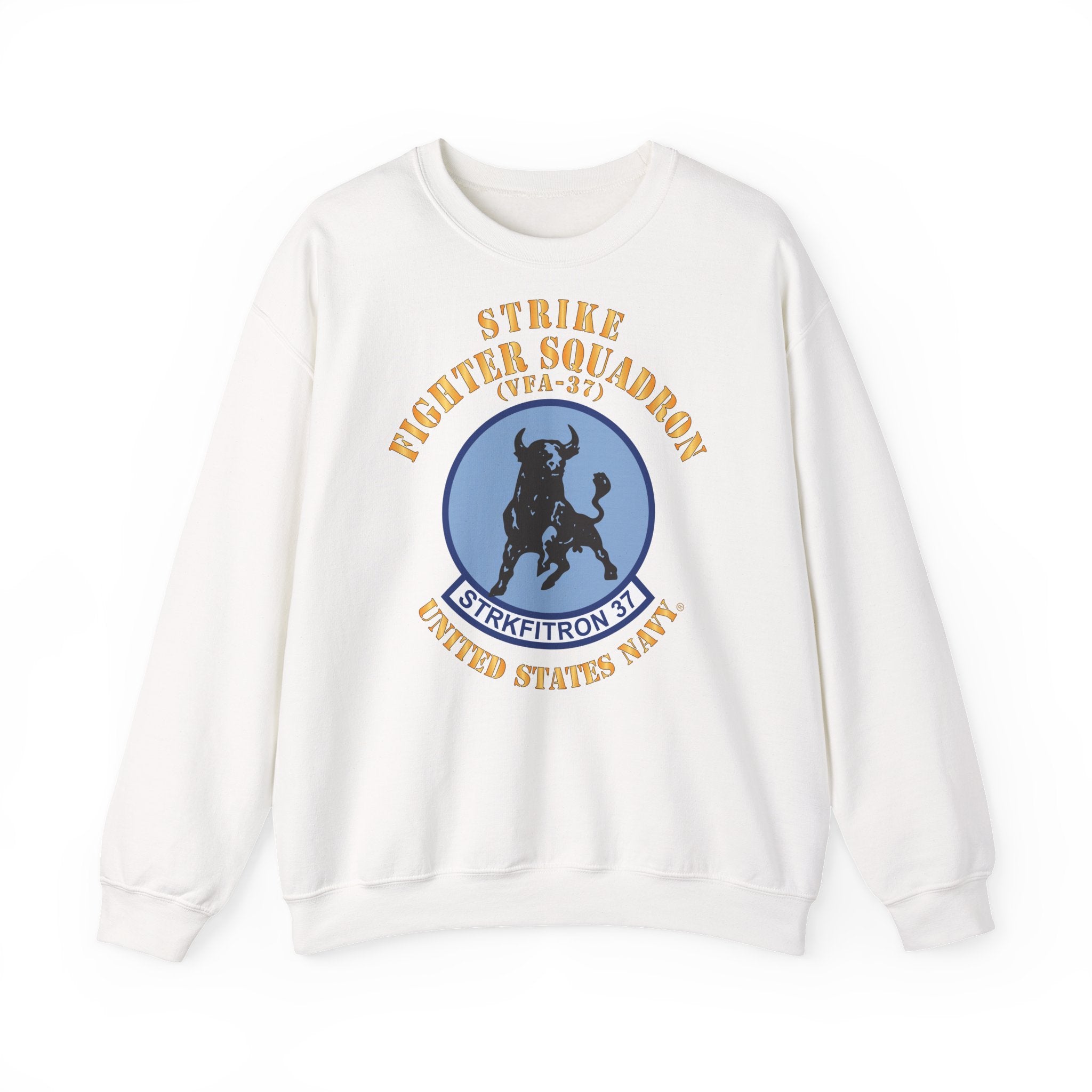 Unisex Heavy Blend™ Crewneck Sweatshirt - Navy - Strike Fighter Squadron 37 (VFA-37)