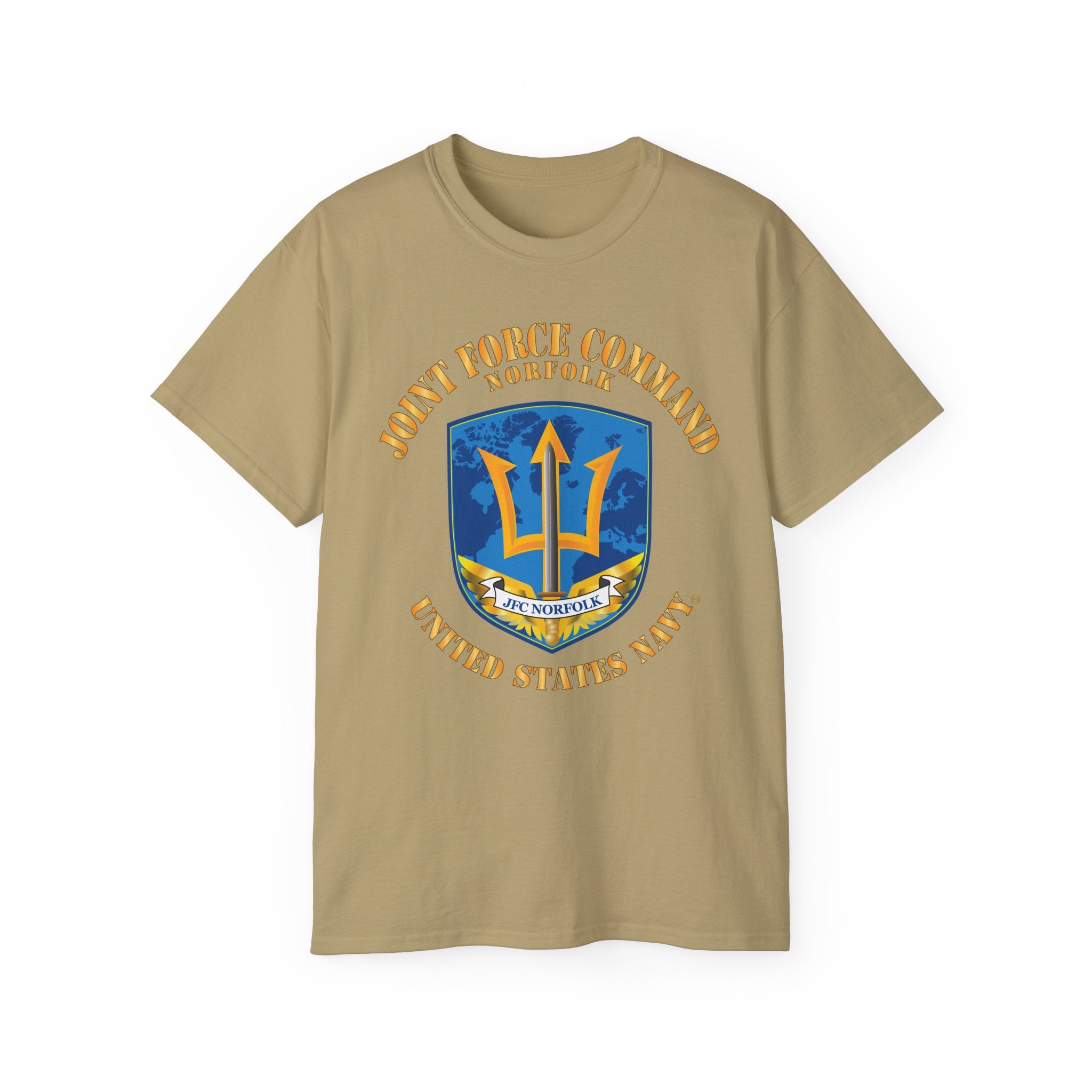 Unisex Ultra Cotton T-Shirt - Navy - Joint Force Command - Norfolk