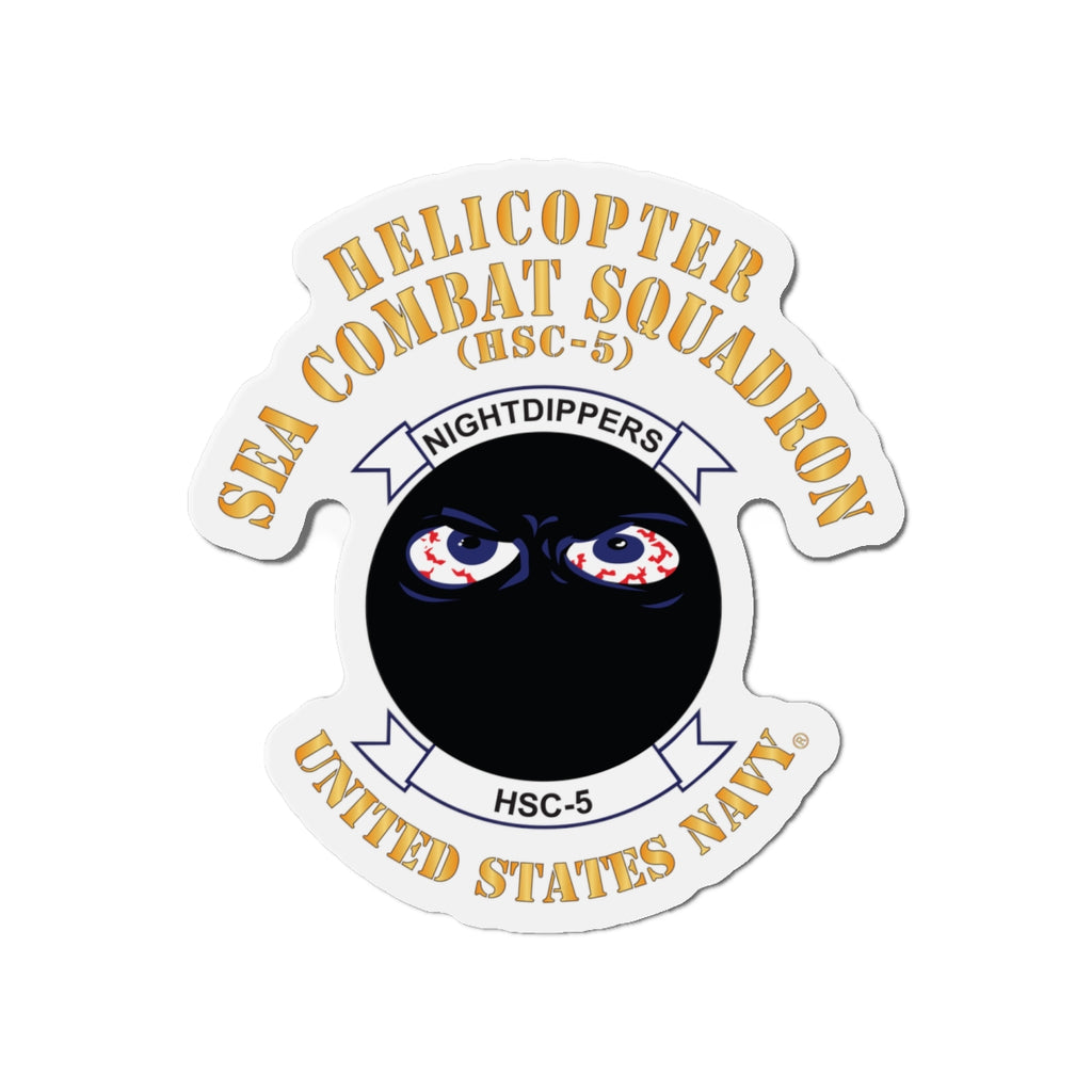 Die-Cut Magnet - Navy - Helicopter Sea Combat Squadron 5 (HSC-5)