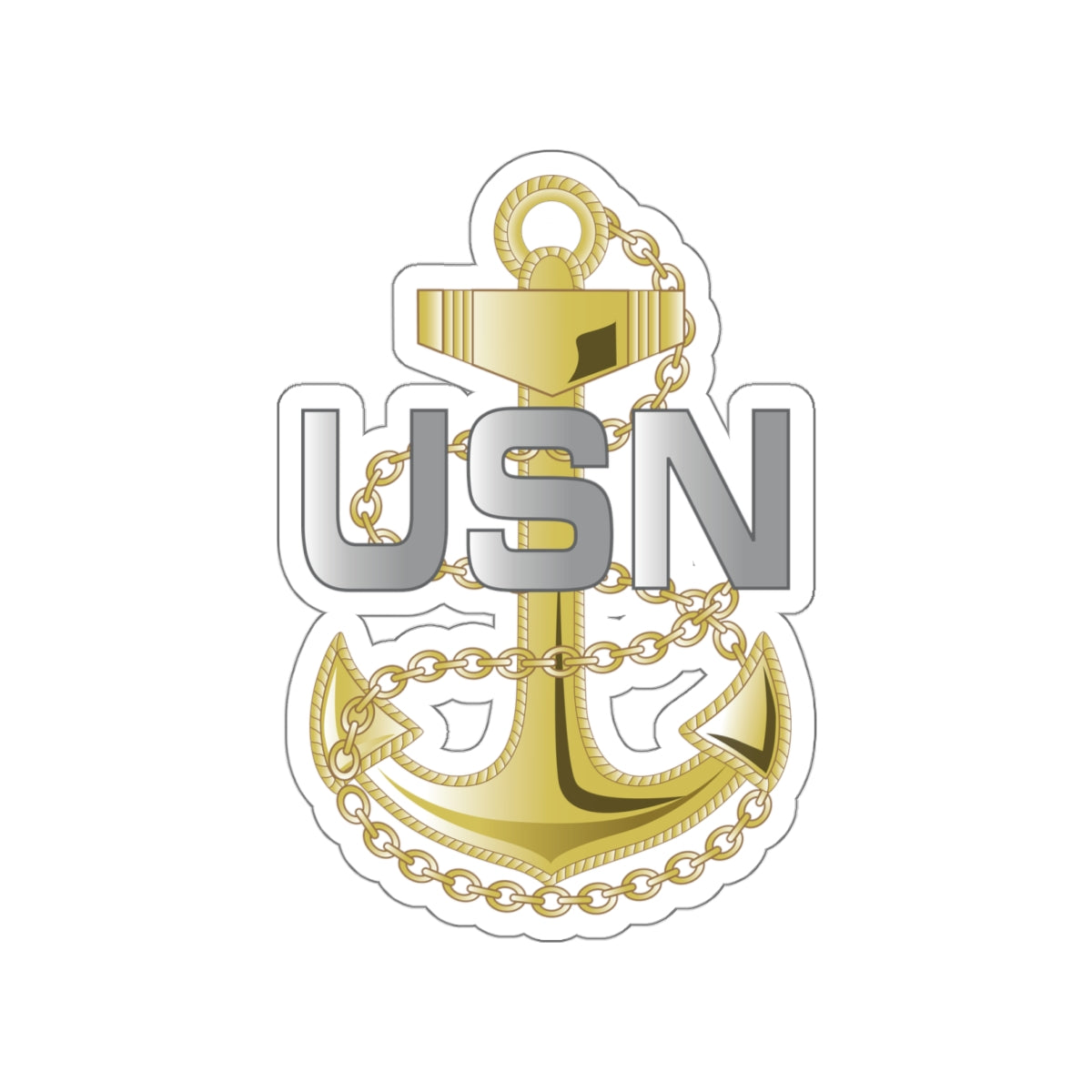 Die-Cut Vinyl Sticker - Navy - Fouled Anchor wo txt