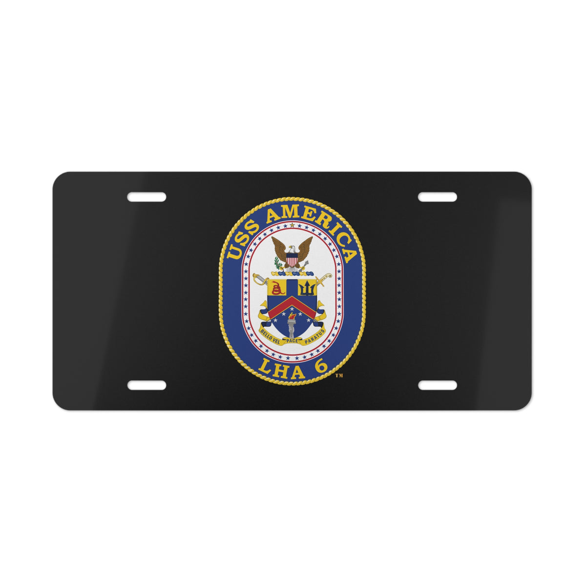 Vanity License Plate - Navy - USS America (LHA-6) wo txt