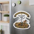 Die-Cut Magnet - Navy - Rate - Construction Electrician (CE) with Scene - 3D - Enhanced