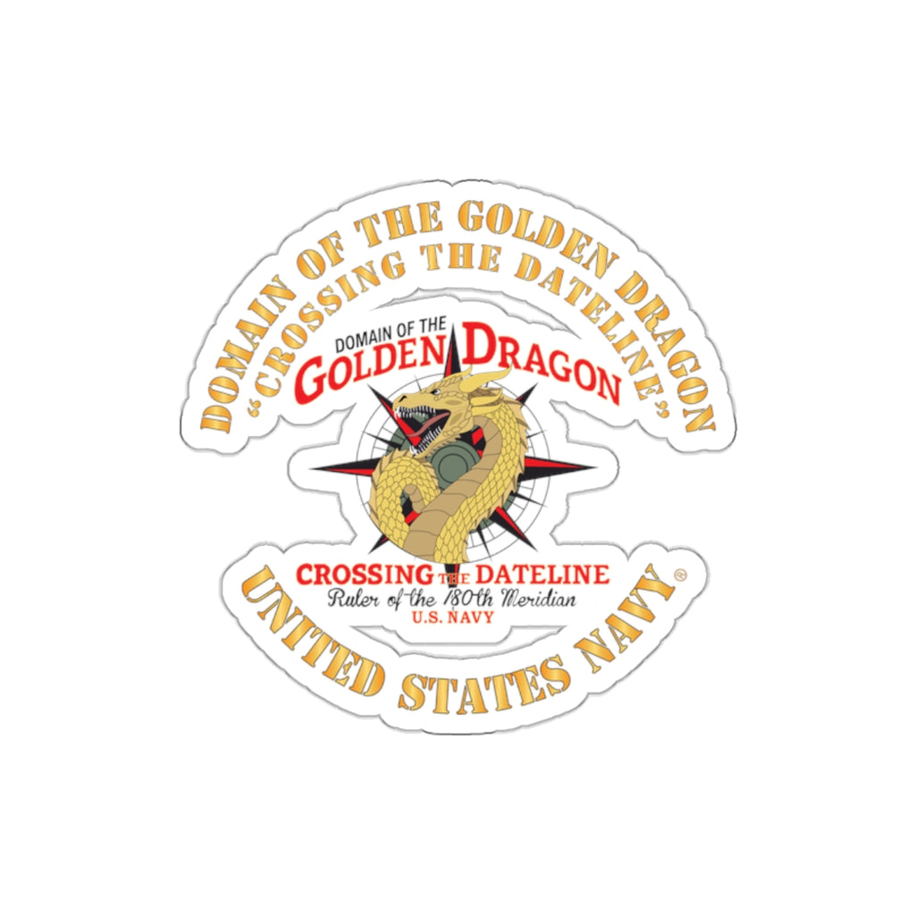 Die-Cut Vinyl Sticker - Navy - Domain of the Golden Dragon