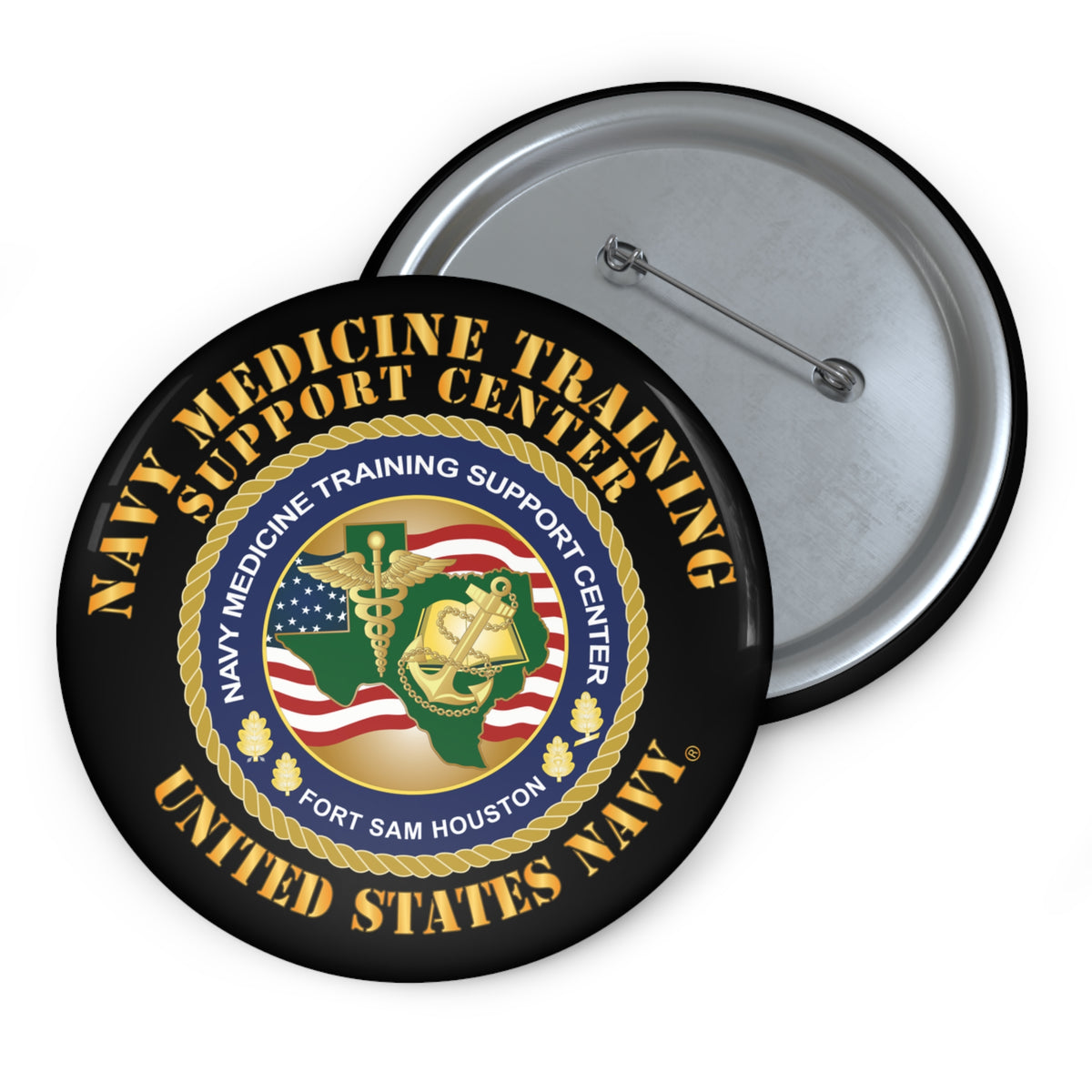 Pin Button - Navy Medicine Training Support Center X 300