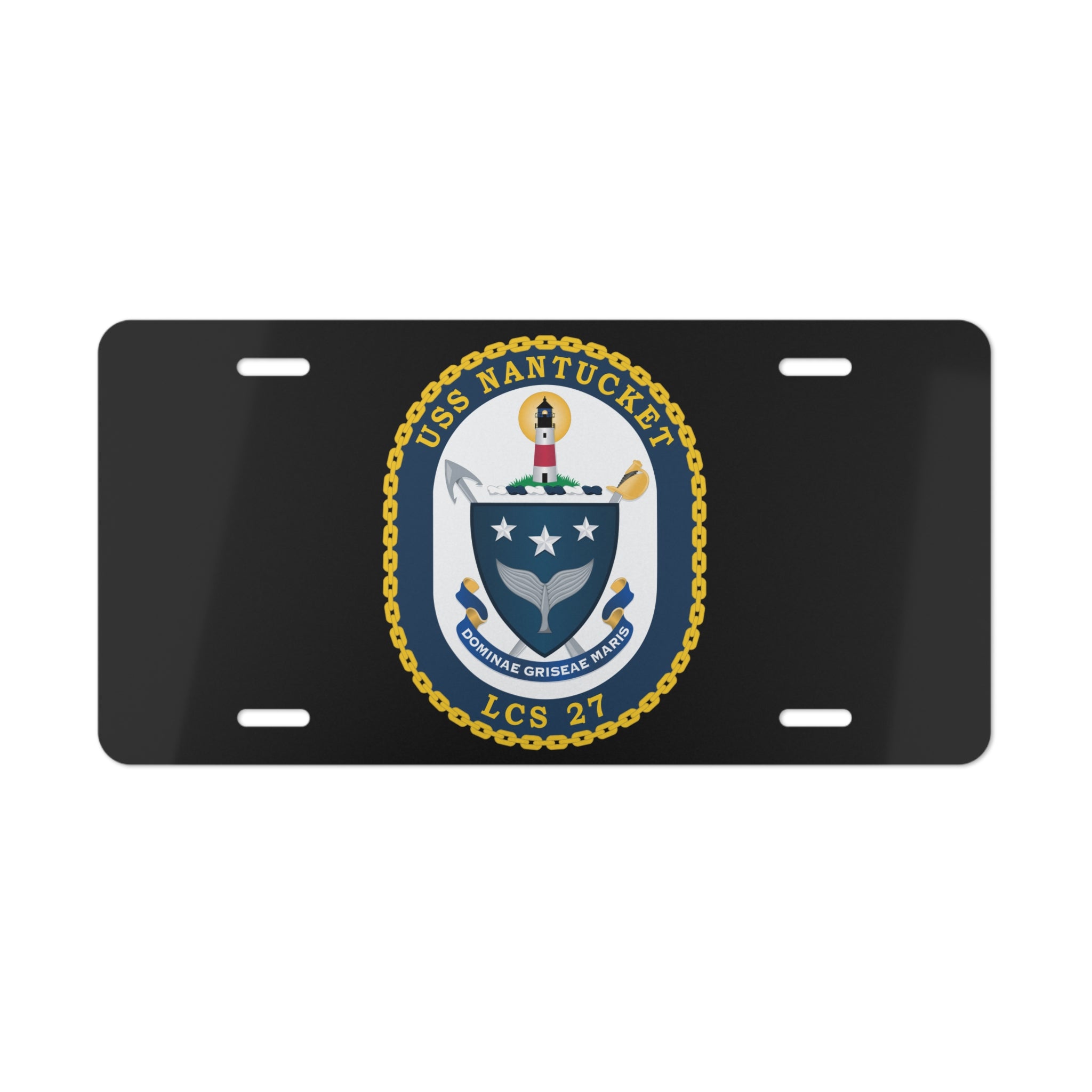 Vanity License Plate - Navy - USS Nantucket (LCS-27) wo txt