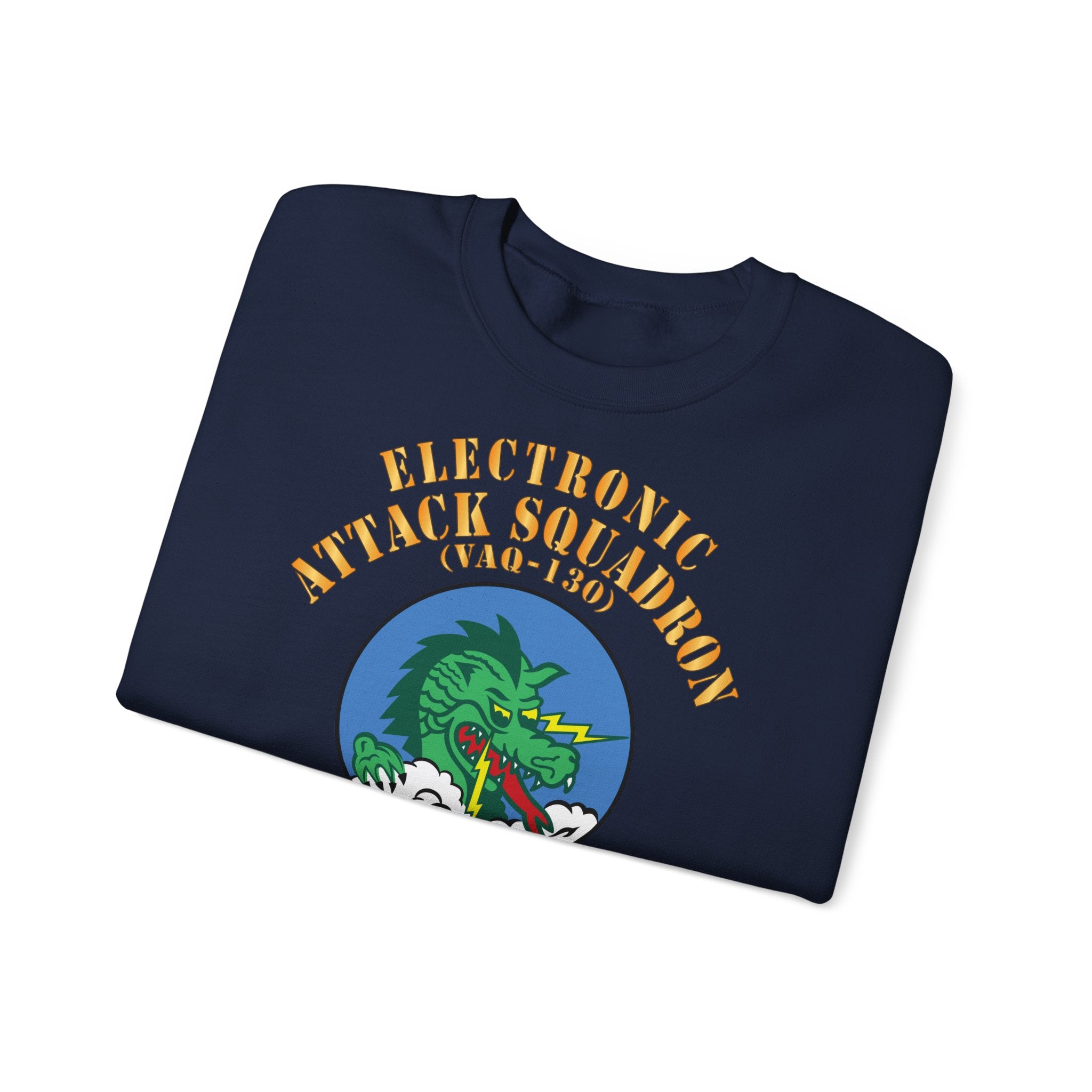 Unisex Heavy Blend™ Crewneck Sweatshirt - Navy - Electronic Attack Squadron 130 (VAQ-130)