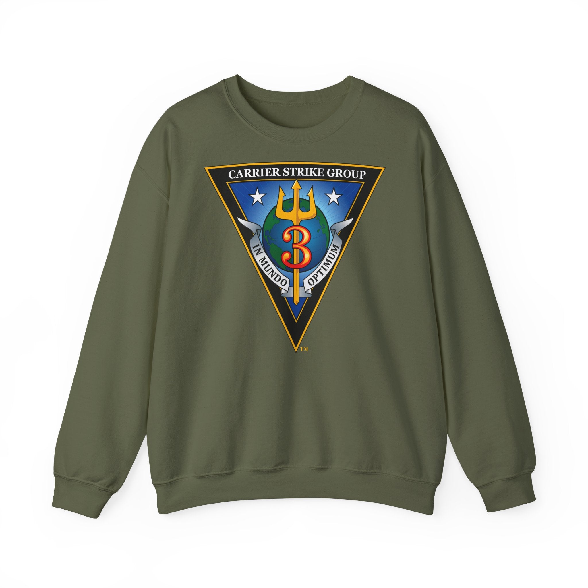 Unisex Heavy Blend™ Crewneck Sweatshirt - Navy - Carrier Strike Group 3 (CSG-3) wo txt