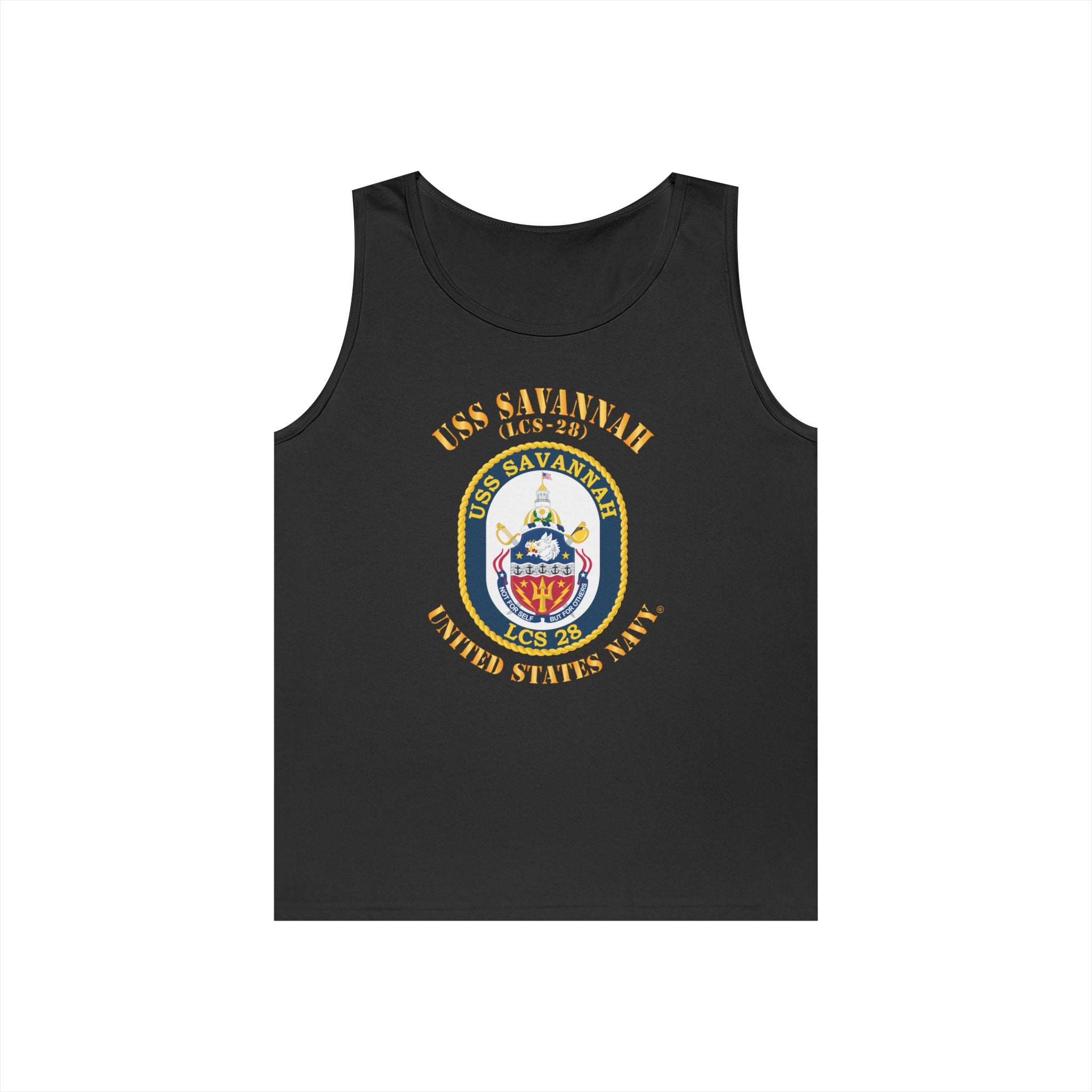 Unisex Heavy Cotton Tank Top - Navy - USS Savannah (LCS-28)