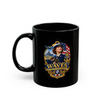 Black Mug (11oz, 15oz) - WAVES - Women Accepted for Volunteer Emergency Service WWII - 3D - Enhanced