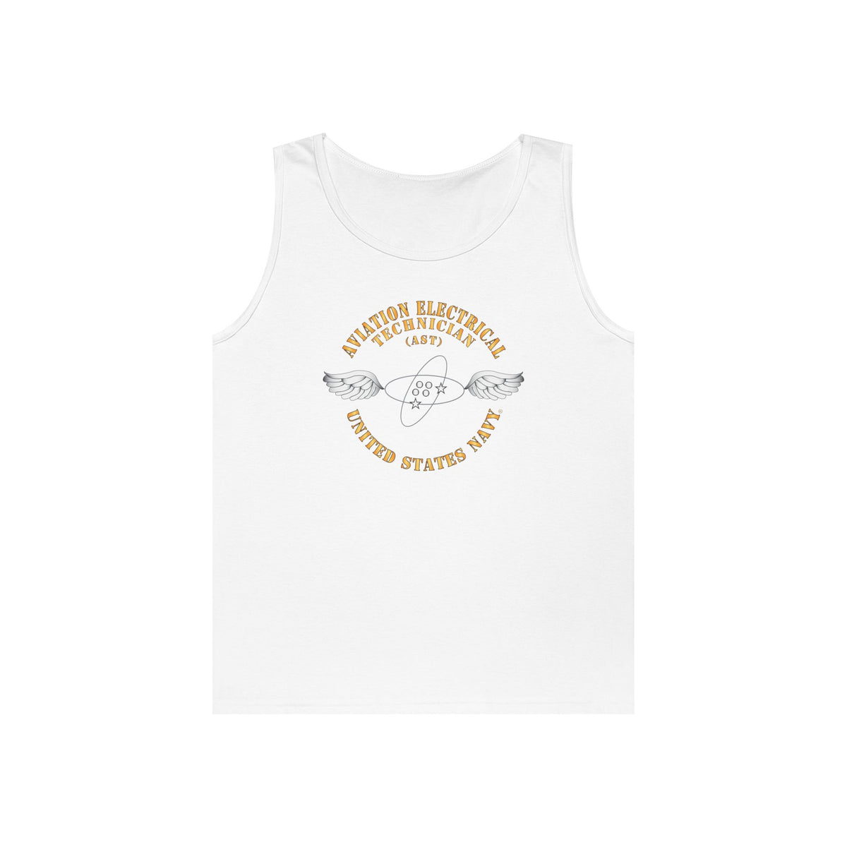 Unisex Heavy Cotton Tank Top - Navy - Rate - Aviation Electrical Technician (AST)