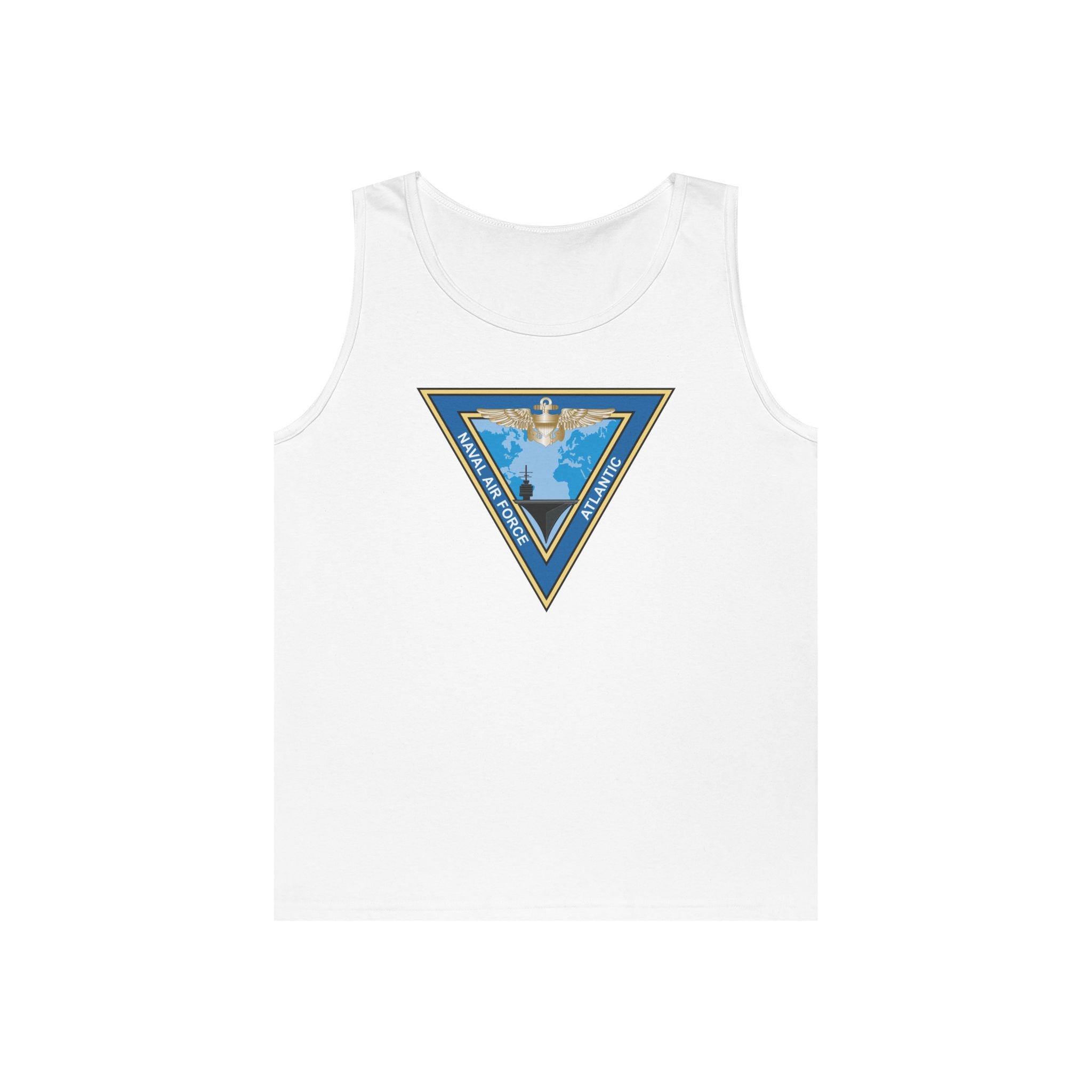 Unisex Heavy Cotton Tank Top - Navy - Commander, Naval Air Force Atlantic - COMNAVAIRLANT wo Txt