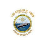 Kiss-Cut Vinyl Decal - Navy - USS Gerald R. Ford (CVN-78)