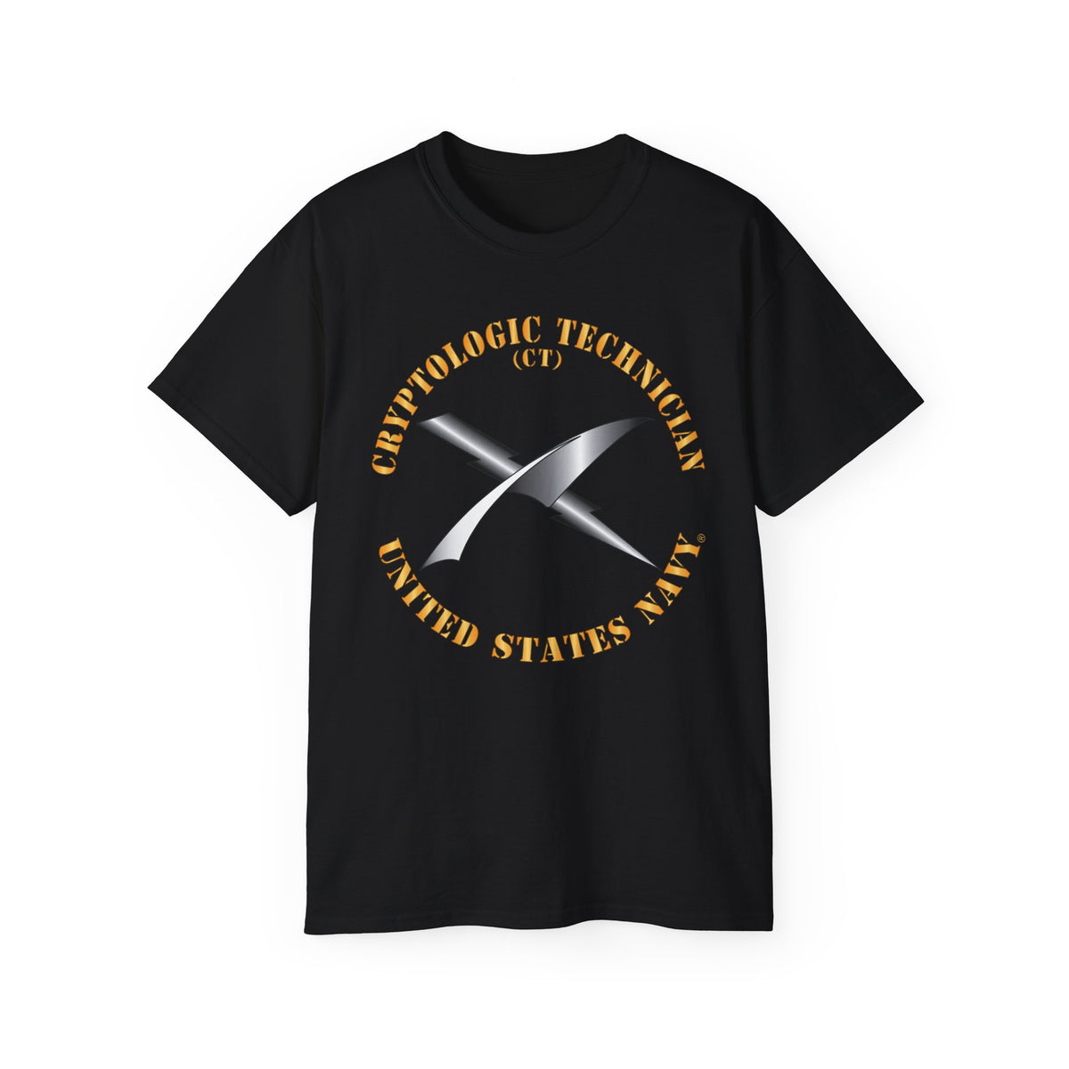 Unisex Ultra Cotton T-Shirt - Navy - Rate - Cryptologic Technician (CT)
