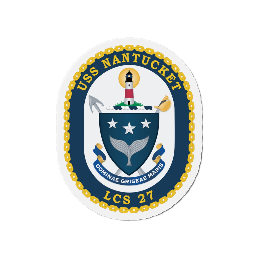 Die-Cut Magnet - Navy - USS Nantucket (LCS-27) wo txt
