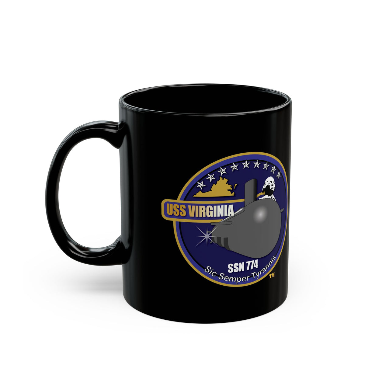 Black Mug (11oz, 15oz) - Navy - USS Virginia (SSN-774) wo txt X 300