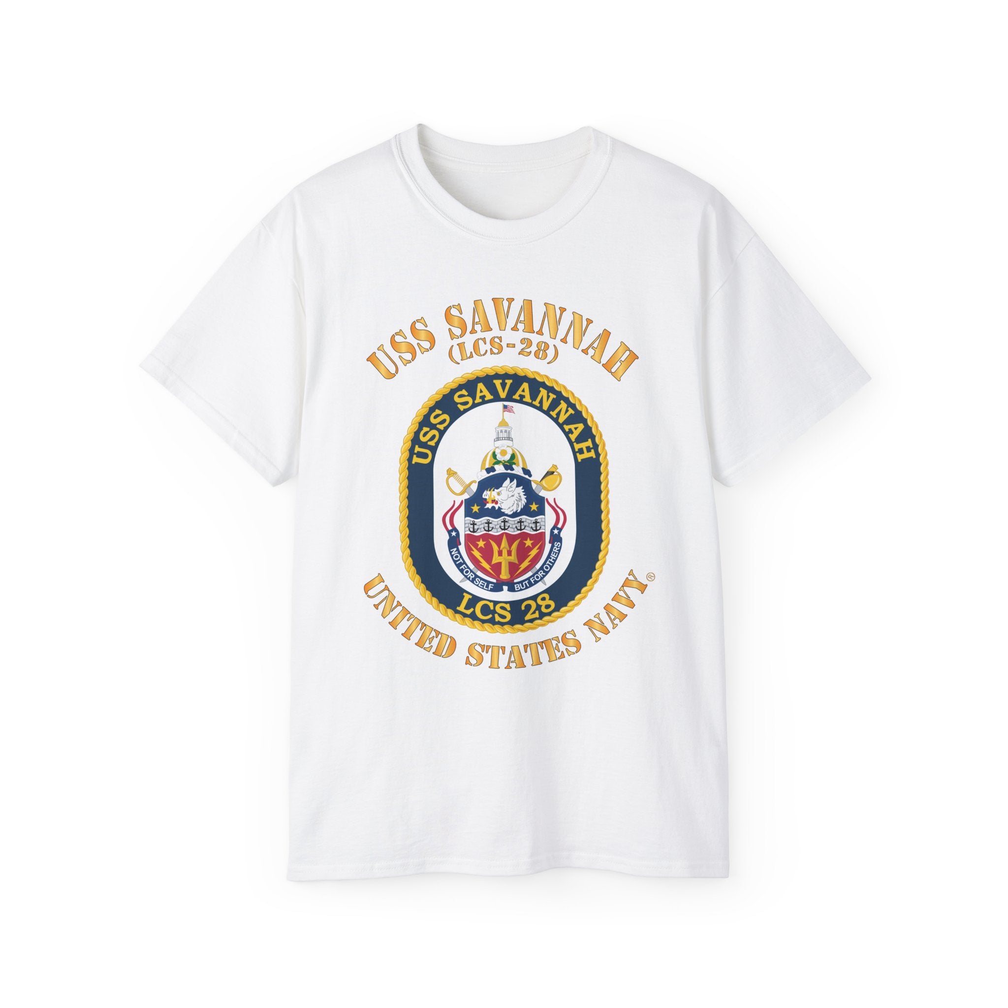 Unisex Ultra Cotton T-Shirt - Navy - USS Savannah (LCS-28)