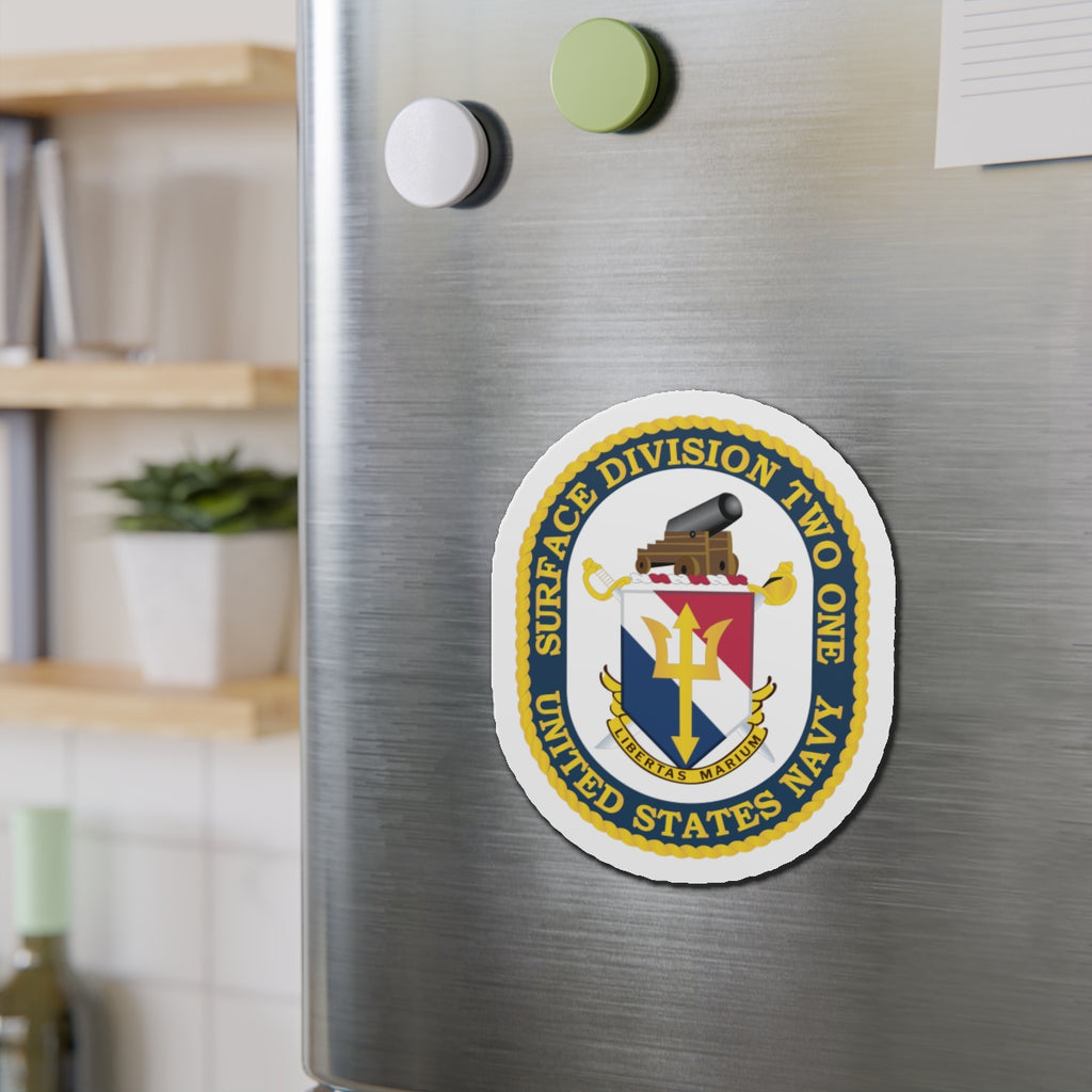 Die-Cut Magnet - Navy - Surface Division 21 wo txt