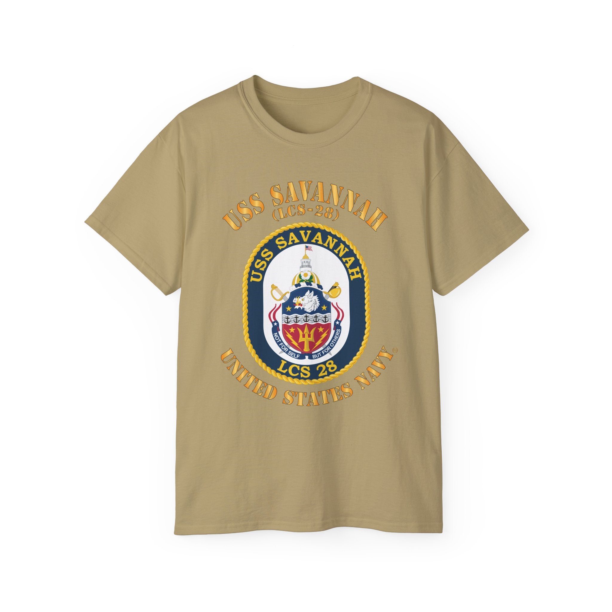 Unisex Ultra Cotton T-Shirt - Navy - USS Savannah (LCS-28)