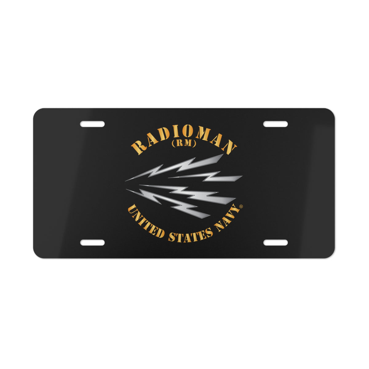 Vanity License Plate - Navy - Rate - Radioman (RM)