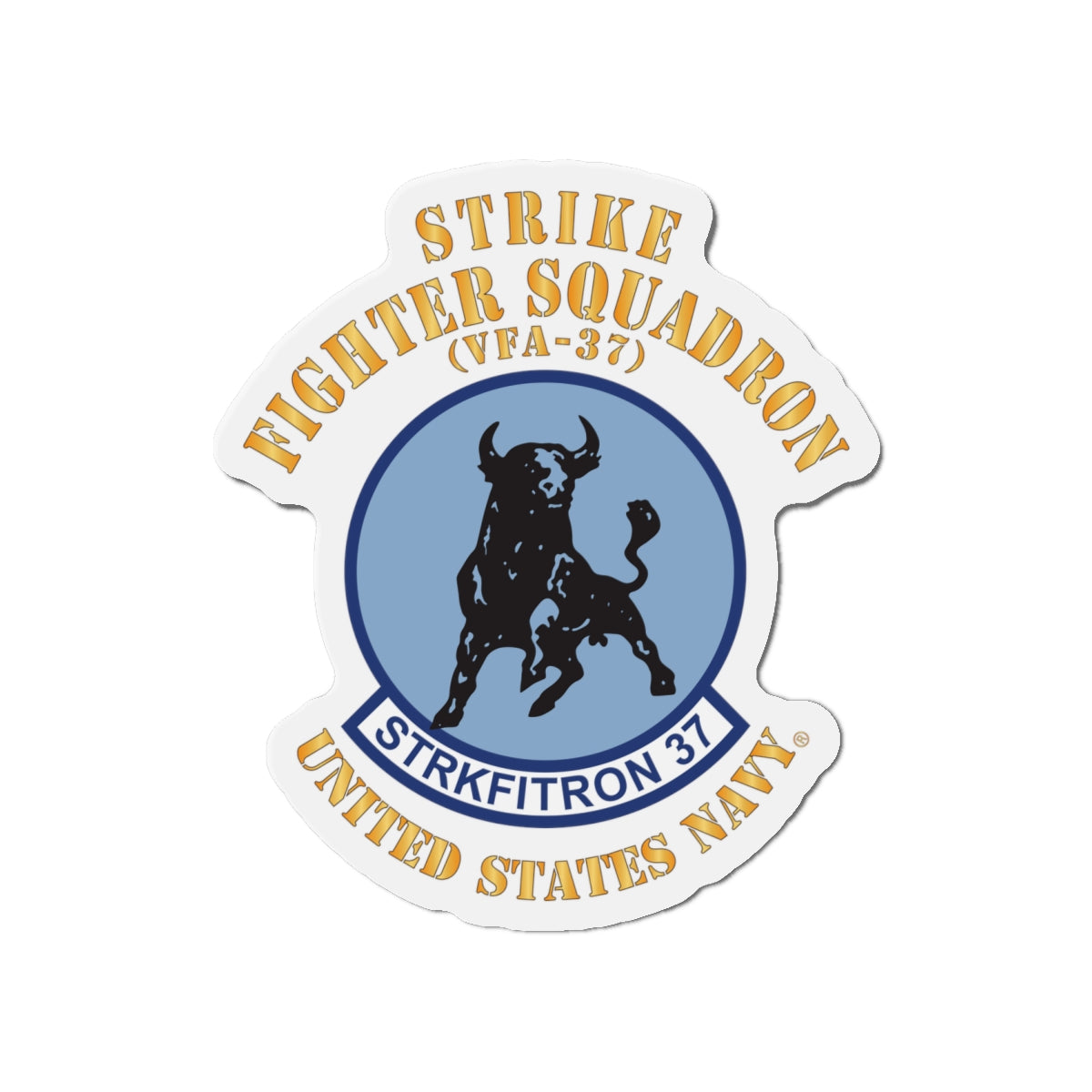Die-Cut Magnet - Navy - Strike Fighter Squadron 37 (VFA-37)