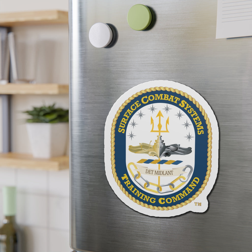 Die-Cut Magnet - Navy - Surface Combat Systems Training Command - DET MIDLANT wo Txt X 300
