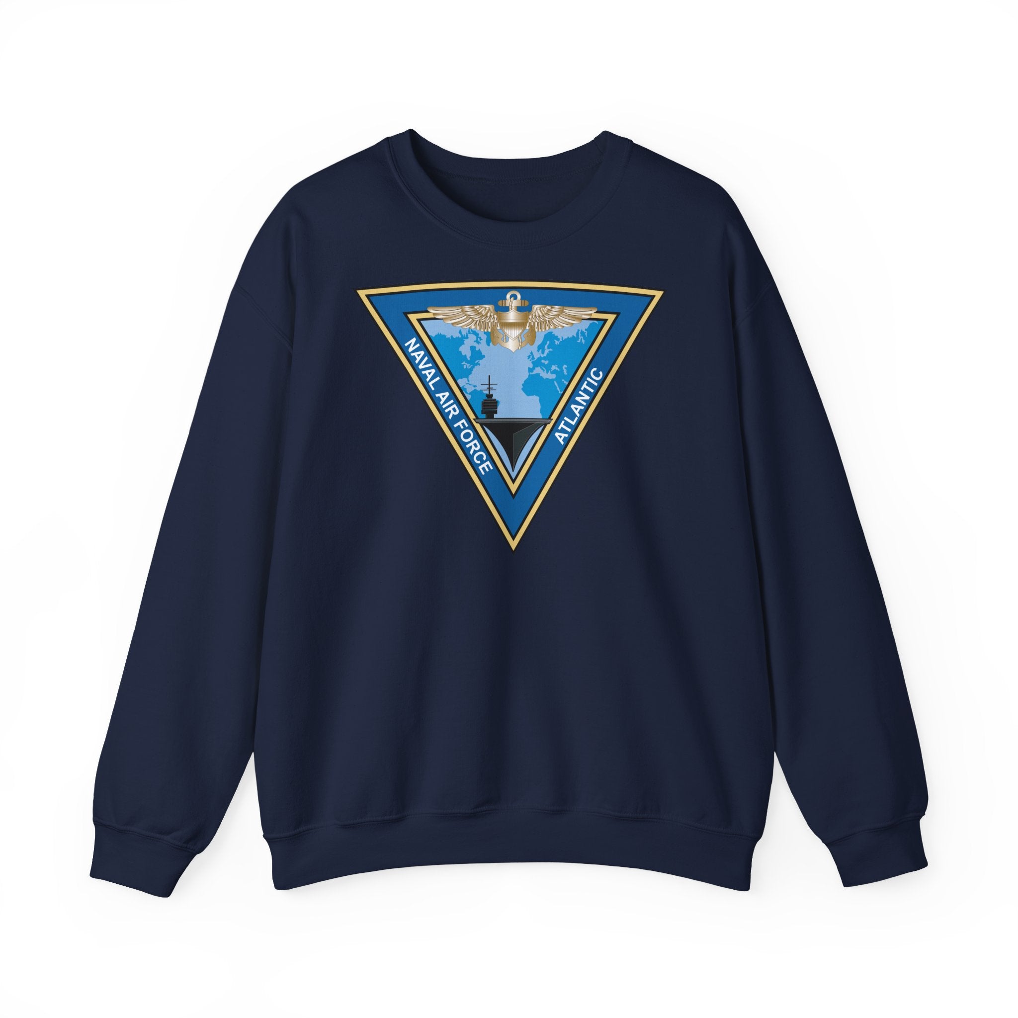 Unisex Heavy Blend™ Crewneck Sweatshirt - Navy - Commander, Naval Air Force Atlantic - COMNAVAIRLANT wo Txt