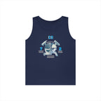 Unisex Heavy Cotton Tank Top - Navy - Destroyer Squadron 23 (DESRON-23) wo Txt