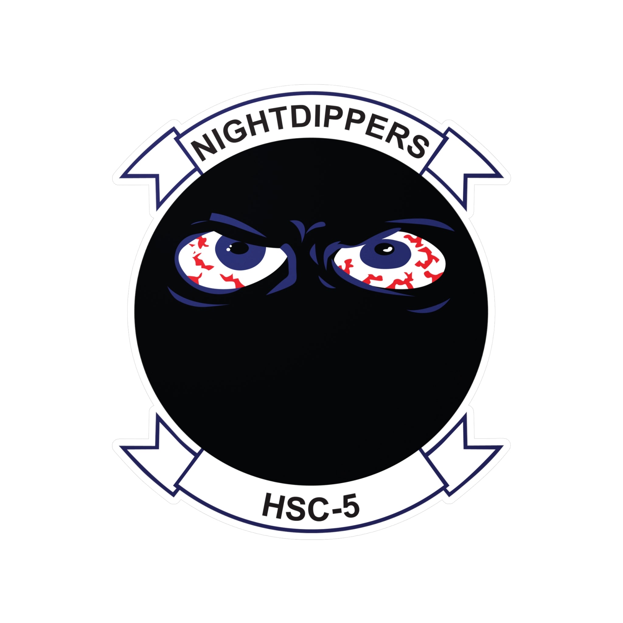 Kiss-Cut Vinyl Decal - Navy - Helicopter Sea Combat Squadron 5 (HSC-5) wo txt