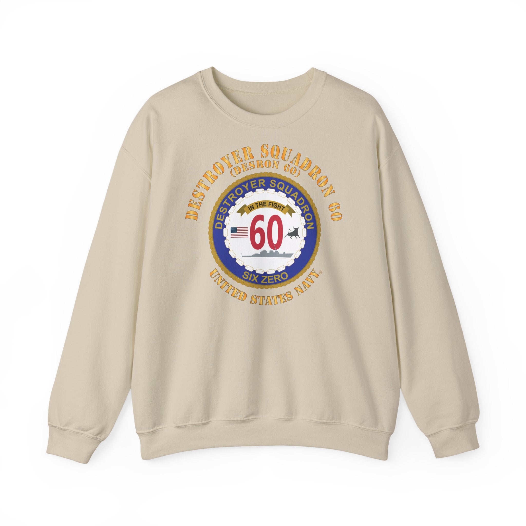Unisex Heavy Blend™ Crewneck Sweatshirt - Navy - Destroyer Squadron 60