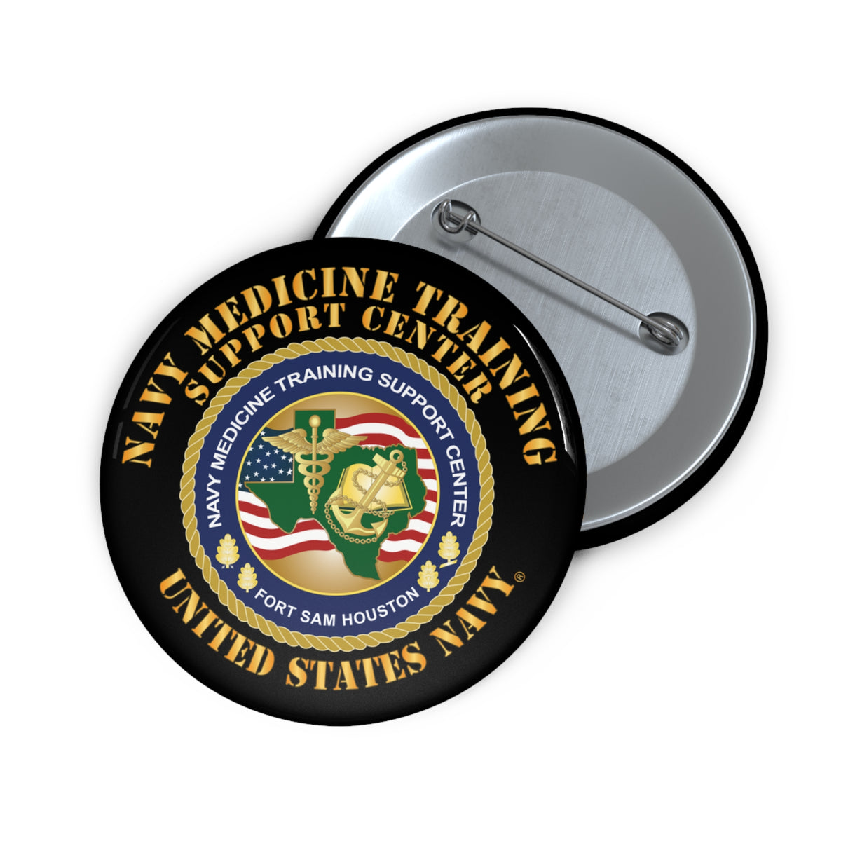 Pin Button - Navy Medicine Training Support Center X 300