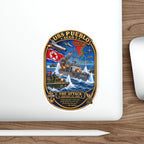 Die-Cut Vinyl Sticker - Navy - USS Pueblo Attack-Defense Commemorative Patch - 3D - Enhanced