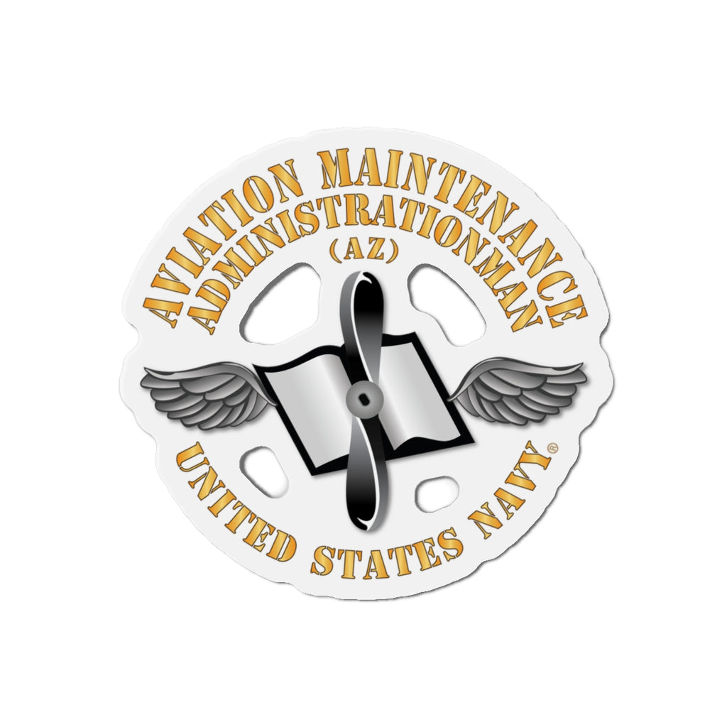 Die-Cut Magnet - Navy - Rate - Aviation Maintenance Administrationman (AZ)