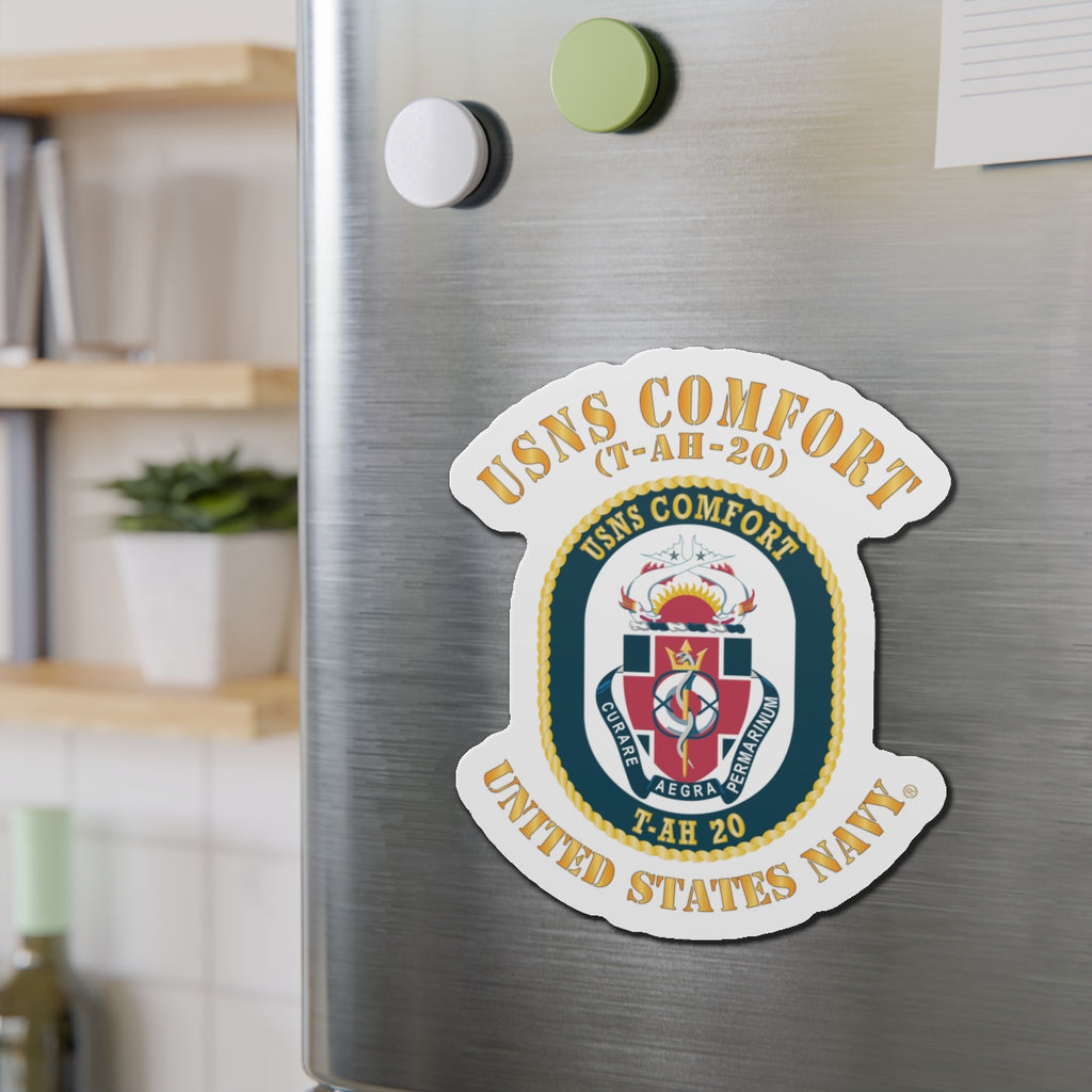 Die-Cut Magnet - Navy - USNS Comfort (T-AH-20)