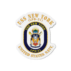 Die-Cut Magnet - Navy - USS New York (LPD-21) X 300