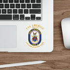 Die-Cut Vinyl Sticker - Navy - Navy - USS America (LHA-6)