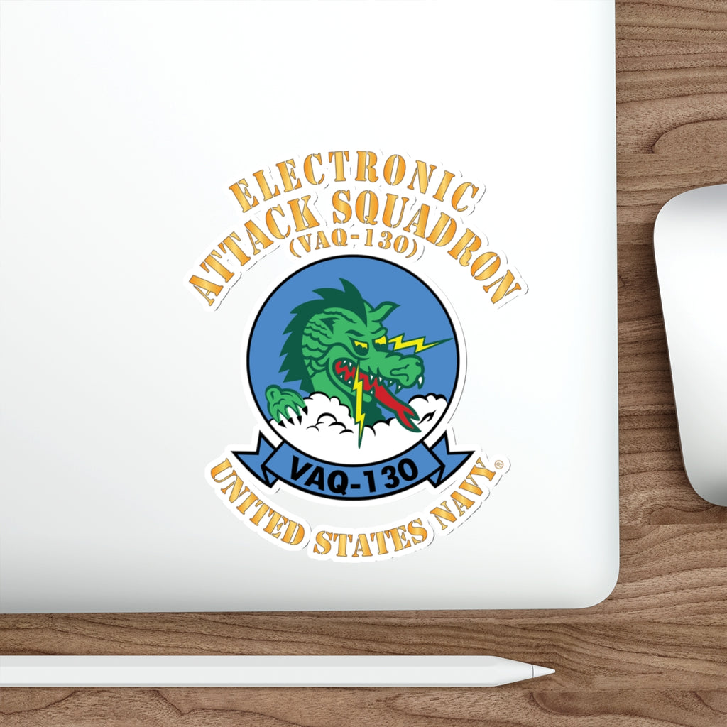 Die-Cut Vinyl Sticker - Navy - Electronic Attack Squadron 130 (VAQ-130)