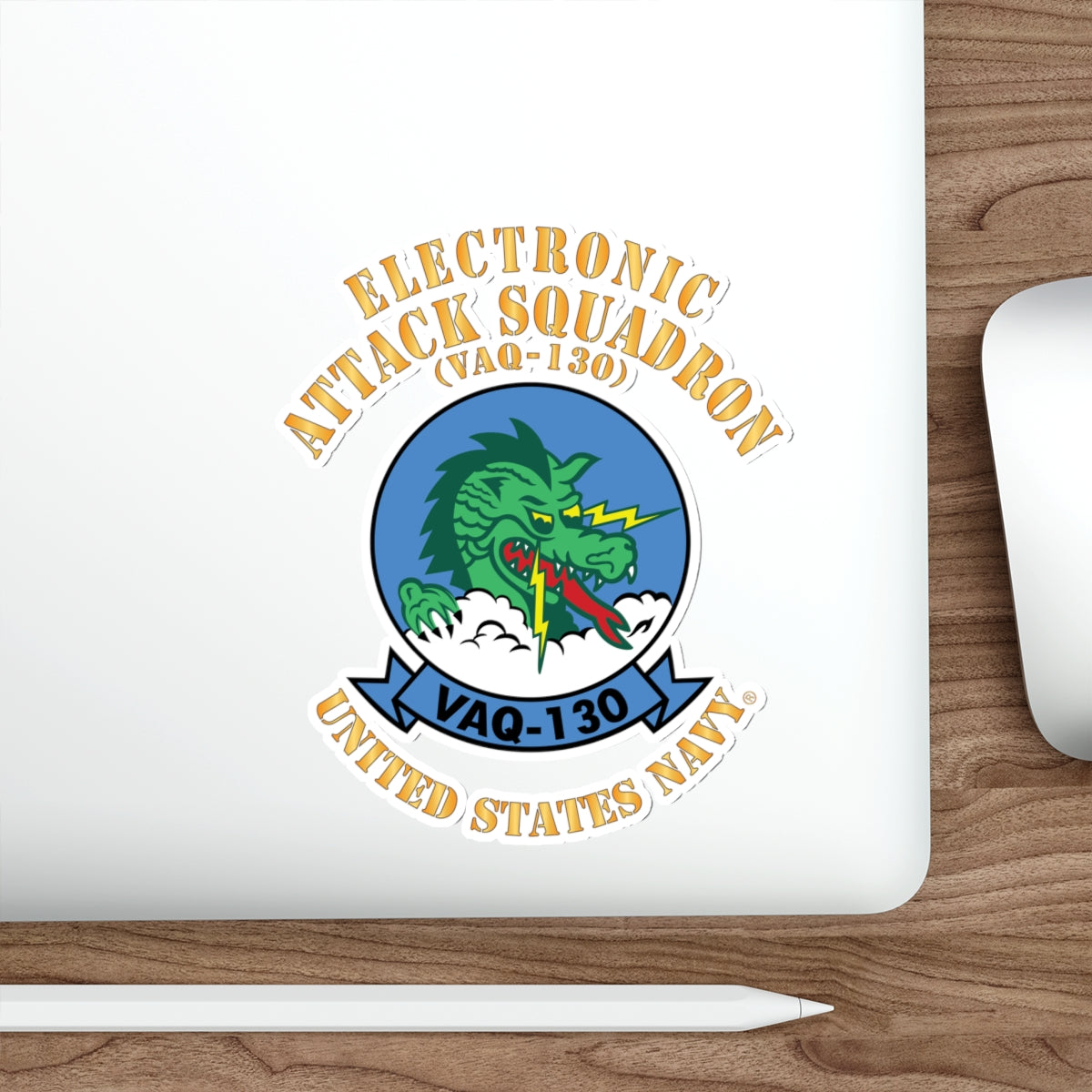 Die-Cut Vinyl Sticker - Navy - Electronic Attack Squadron 130 (VAQ-130)
