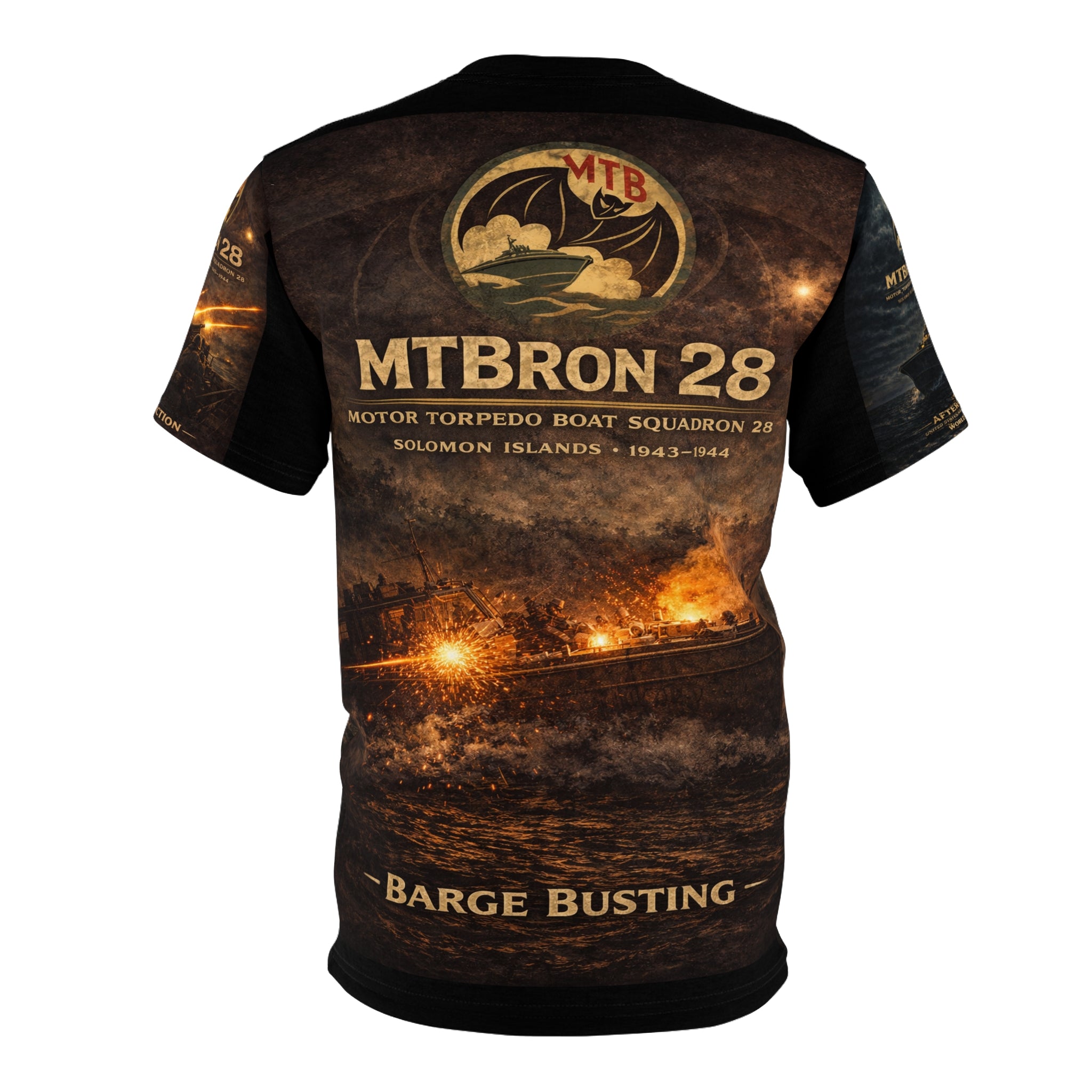 Motor Torpedo Boat Squadron 28 (MTBRon 28) Tribute Tee — "They Owned the Night" WWII - U.S. Navy