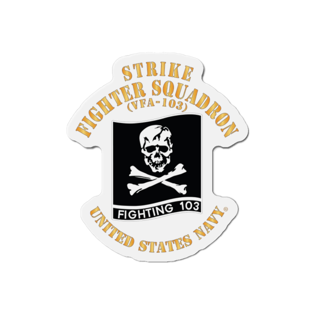 Die-Cut Magnet - Navy - Strike Fighter Squadron 103 (VFA-103)