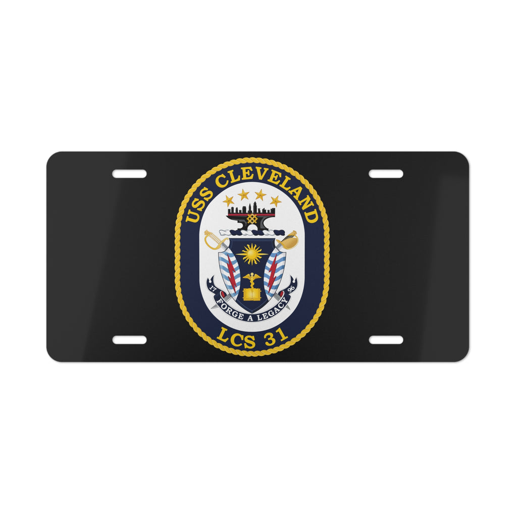 Vanity License Plate - Navy - USS Cleveland (LCS-31) wo txt