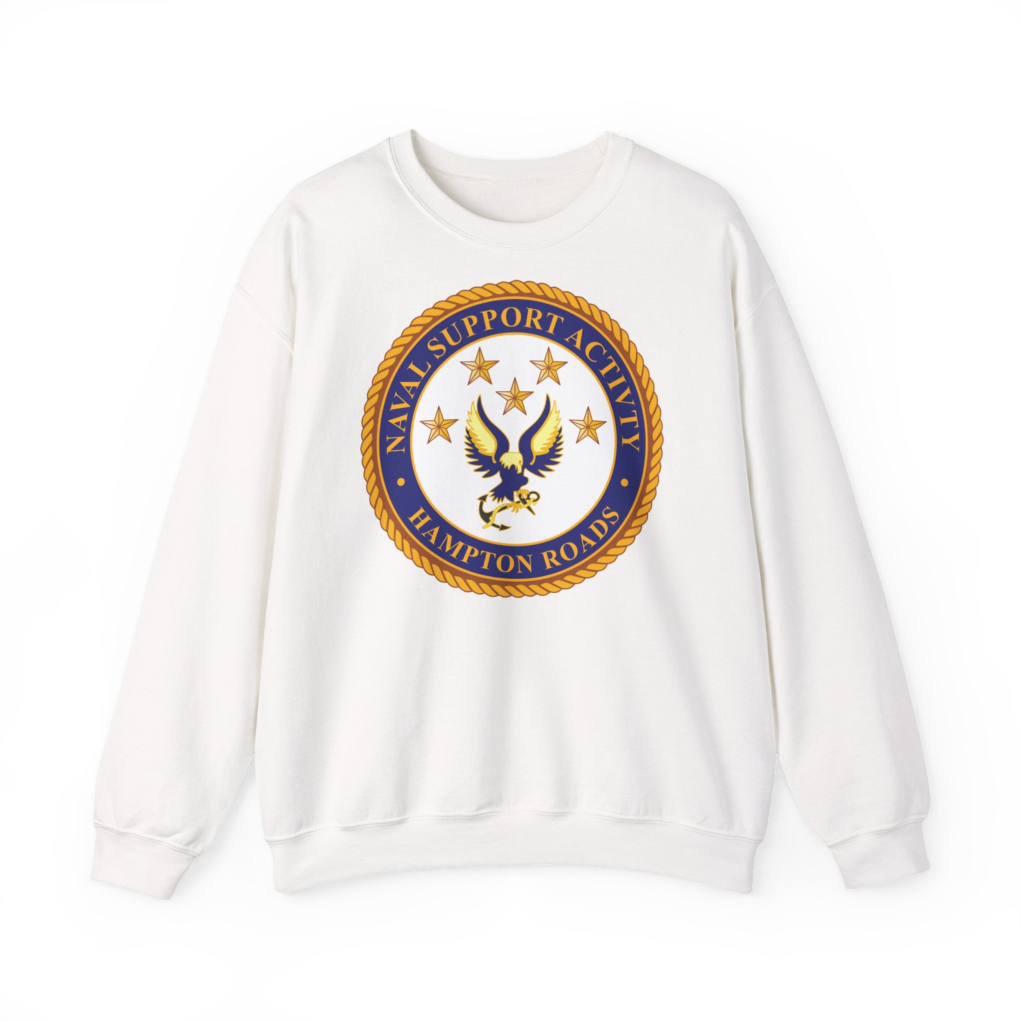 Unisex Heavy Blend™ Crewneck Sweatshirt - Navy - Naval Support Activity - Hampton Roads