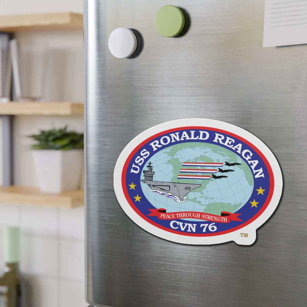 Die-Cut Magnet - Navy - USS Ronald Reagan (CVN-76) wo txt X 300